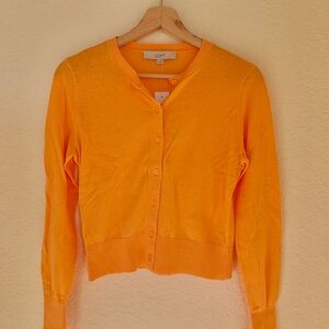 LOFT Women's Orange Sweater